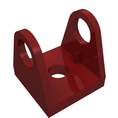 Lego String Reel 2 x 2 Winch Holder / Dark Red