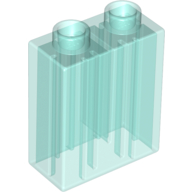 Lego Duplo Brick 1 x 2 x 2 / Trans-Light Blue