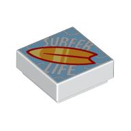 Lego Tile Pack 1 x 1 for Set 41807-1 / White