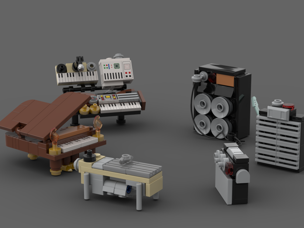 Lego Minifig Scale Instruments