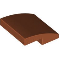 Lego Brick Curved 2 x 2 x 2/3 / Dark Orange