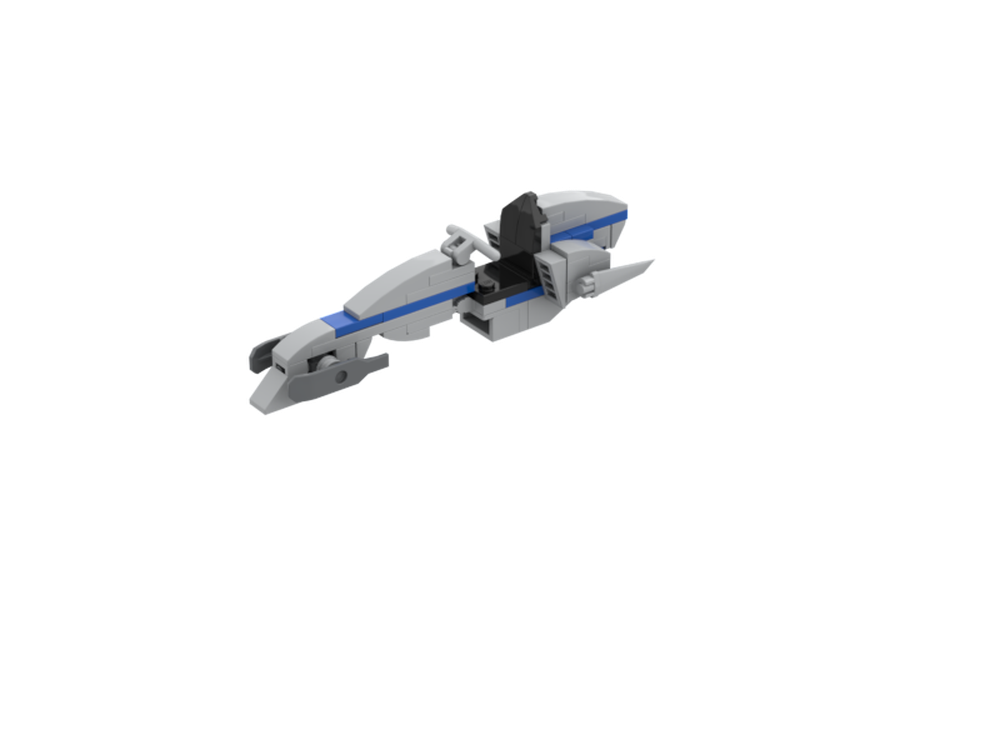 Lego 501st BARC Speeder Minifig scale