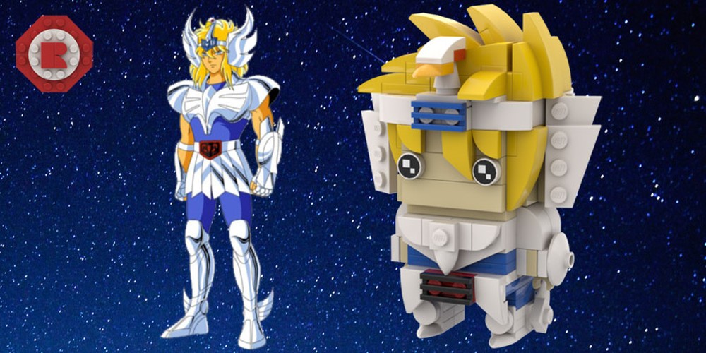 Lego Saint Seiya, Hyoga Cignus, CdZ Cavalieri dello Zodiaco, Crystal il Cigno