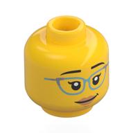 Lego Minifig Head with Print