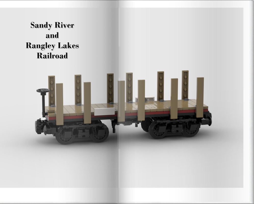 Lego Sandy River and Rangley Lakes Logging Car (Empty)