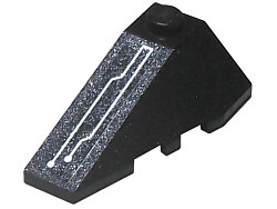 Lego Wedge 4 x 2 Triple Left with Circuitry Pattern (Sticker) - Set 7703