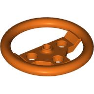 Lego Technic Steering Wheel Large / Reddish Orange