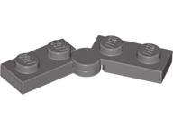Lego Hinge Plate 1 x 4 Swivel (2429 / 2430) / Dark Gray