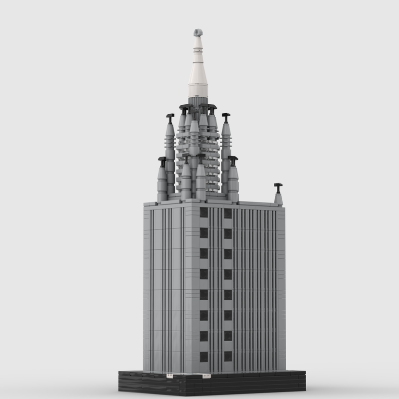 Lego Chicago Temple Building at 1/650th Scale