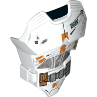 Lego Large Figure Torso Cover with Raised Belt and Battle Damaged Armor Print (Clone)