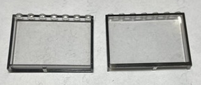 Lego Modulex Window 1 x 7 x 5 with Black Border Print