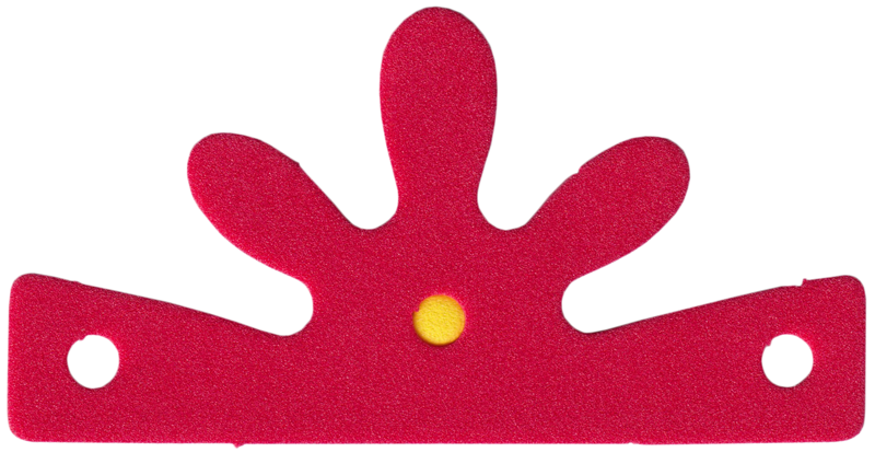 Lego Foam Part for Set 3159 - Scala Tiara with 3 Holes with Yellow Dot