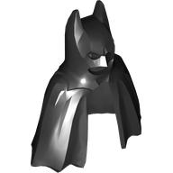 Lego Mask, Batman Cowl with Straight, Wide Cape