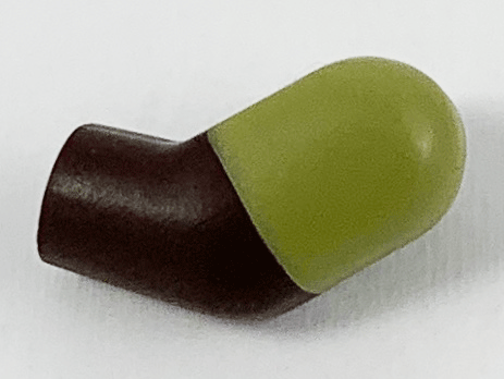 Lego Arm, Left with Molded Olive Green Short Sleeve  Pattern