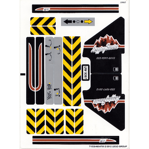 Lego Sticker Sheet for Set 9397-1