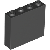 Lego Brick 1 x 4 x 3 / Black
