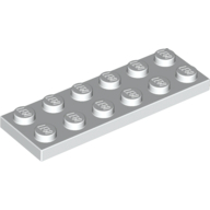 Lego Plate 2 x 6 / White