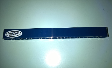 Lego Technic, Liftarm Thick 1 x 11 with 'RACING OIL' in White Ellipse Pattern Model Right Side (Sticker) - Set 41999