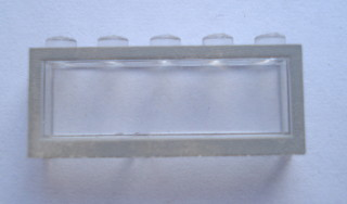 Lego Modulex Window 1 x 5 x 2 with Gray Border Print