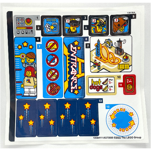 Lego Sticker Sheet for Set 10303-1 / [No Color/Any Color]
