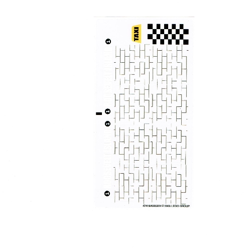 Lego Sticker Sheet for Set 4852-1 / [No Color/Any Color]