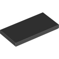 Lego Tile 2 x 4 with Groove / Black