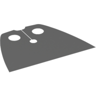 Lego Neckwear Cape, Standard, Very Short [Traditional Starched Fabric] / Dark Bluish Gray
