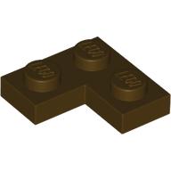 Lego Plate 2 x 2 Corner / Dark Brown