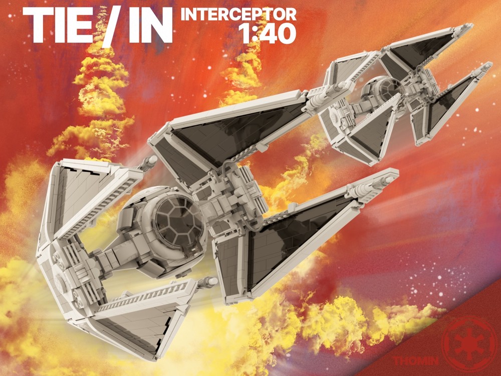 Lego TIE / IN Interceptor (minifig scale)