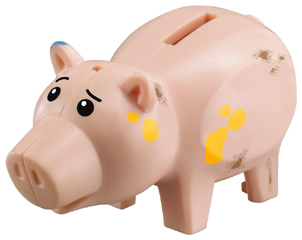 Lego Pig, Toy Story with Dirt Pattern (Hamm)