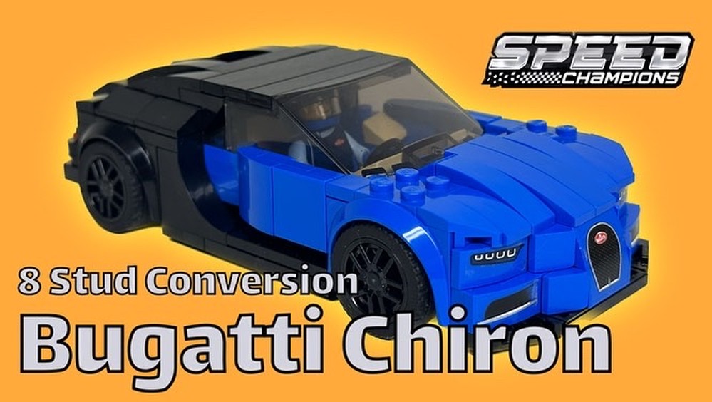 Lego Bugatti Chiron 8 Stud Wide