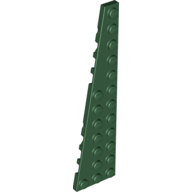Lego Wedge Plate 12 x 3 Left / Dark Green