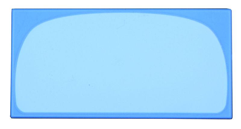 Lego Tile 2 x 4 with Bright Light Blue Curved Panel (Stomach) Pattern / Medium Blue