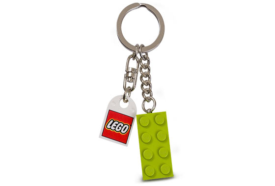 Lego Lime Green Brick Key Chain