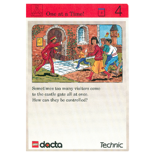 Lego Activity Card, Set 9603, Invention 4 - One at a Time! / [No Color/Any Color]