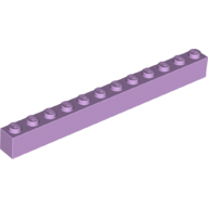 Lego Brick 1 x 12 / Lavender