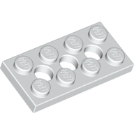 Lego Technic Plate 2 x 4 [3 Holes] / White