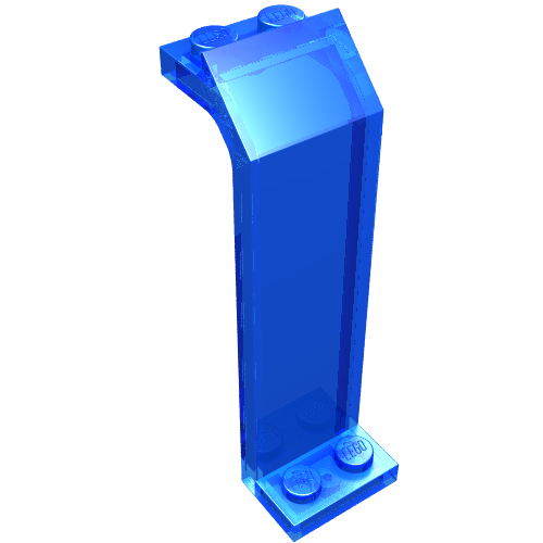 Lego Panel 3 x 2 x 5 2/3 / Trans-Dark Blue