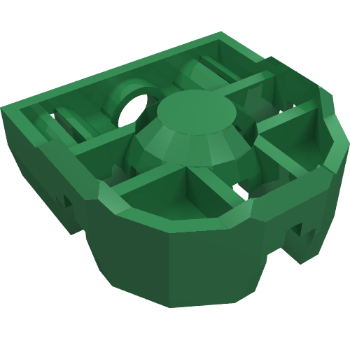 Lego Technic Pin Connector Block 3 x 3 x 1 / Green