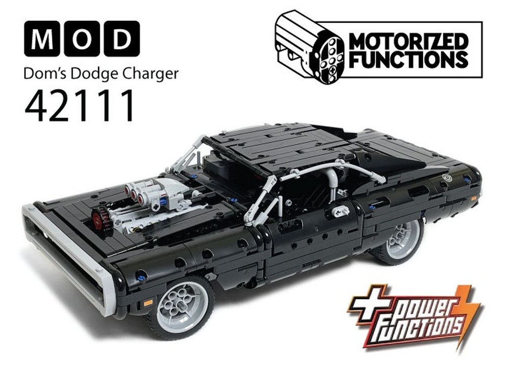 Lego 42111 Dom’s Dodge Charger RC MOD for Power Function Motors