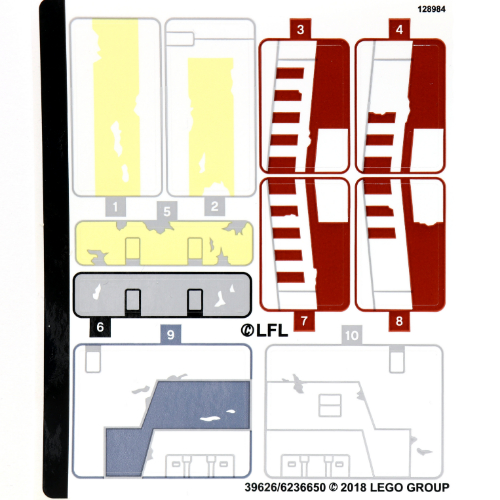Lego Sticker Sheet for Set 75218-1