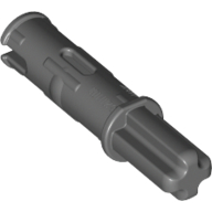Lego Technic Axle Pin 3L with Friction Ridges Lengthwise and 1L Axle / Dark Bluish Gray