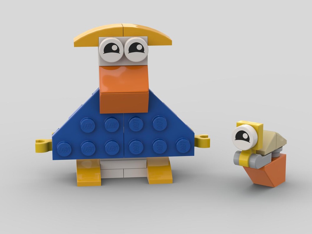 Lego Fancy Duck and a Happy Snail