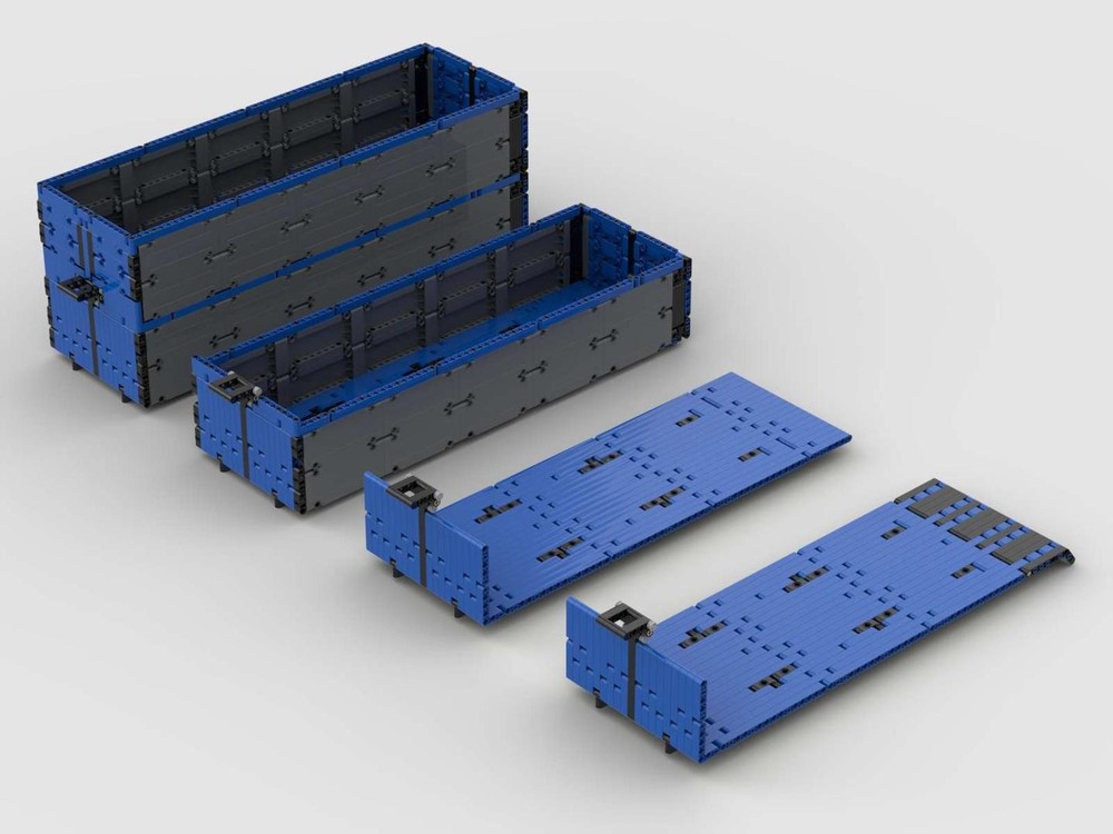 Lego Roll-Off containers and cargo beds for the RC hooklift truck