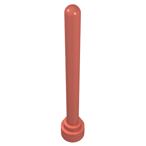 Lego Antenna 1 x 4 with Rounded Top / Salmon