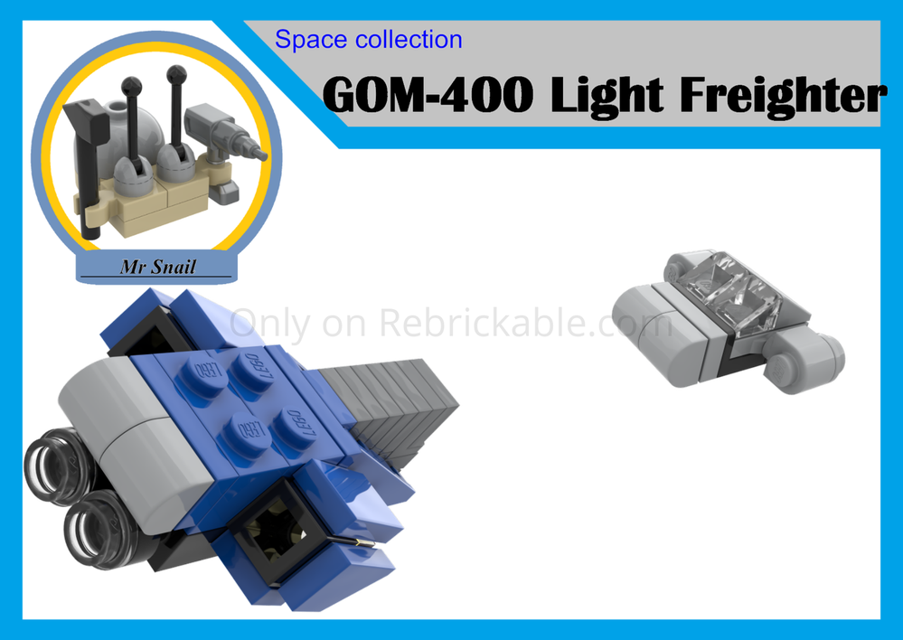 Lego Interstellar pursuit: D-104 Catonian Destroyer vs GOM-400 Light Freigher