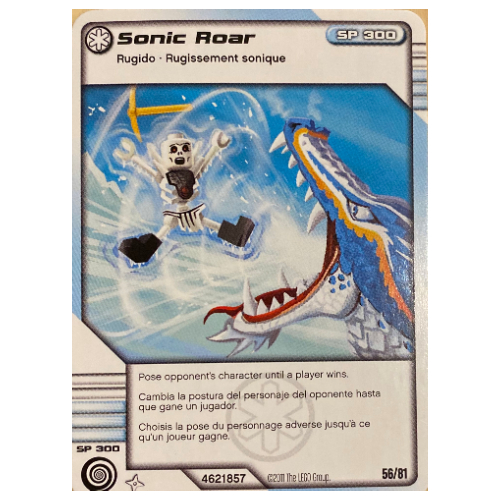 Lego Trading Card, Ninjago Deck #1: 56 - Sonic Roar - North American Version / [No Color/Any Color]