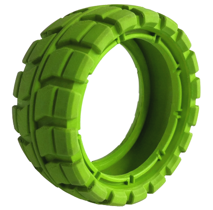 Lego Tire 94 x 40 Balloon Offset Tread / Lime