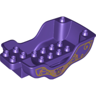 Lego Duplo Horse Carriage Base with Disney Princess Sofia Print / Dark Purple