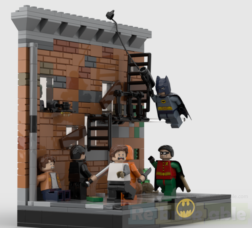 Lego Dynamic duo diorama